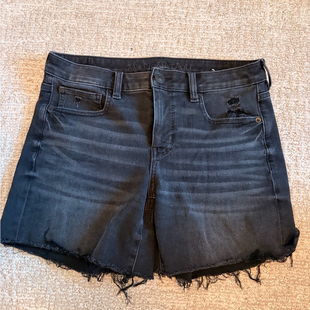 American Eagle Outfitters Women's Dark Gray Jean Shorts
